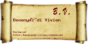 Besenyődi Vivien névjegykártya